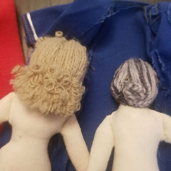 2 Rag Cloth Doll Vintage hand made - Picture 8 of 14